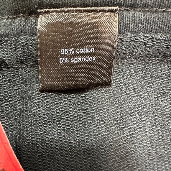 New The Limited Y2K Low Rise Black Cropped Sweatpants Size Large Vintage - Picture 11 of 11